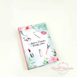 agenda-machiaj-floral-verde-roz