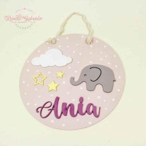 decor-camera-copii-cu-Elefant-si-nume-personalizat-fetite