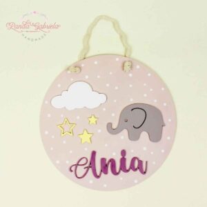 decor-camera-copii-cu-Elefant-si-nume-personalizat-fetite