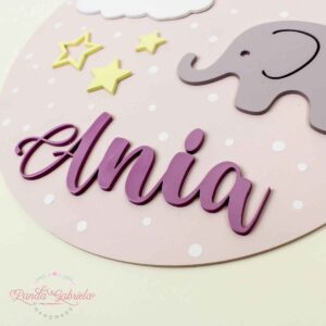 decor-camera-copii-cu-Elefant-si-nume-personalizat-fetite