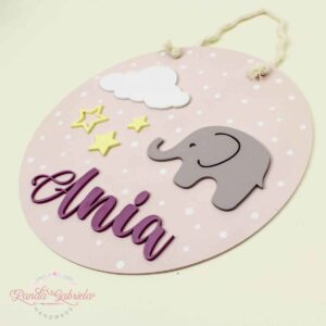 decor-camera-copii-cu-Elefant-si-nume-personalizat-fetite